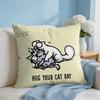 SSimonsCat Cute Cushion Cover Square Pillow Bedroom Sofa Leisure Comfort Living Room Home Decoration X