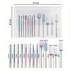 Набор из 13 шт./компл. Насадки для маникюрного аппарата с керамическими и алмазными наконечниками для снятия акрила и геля, инструменты для полировки маникюра и педикюра