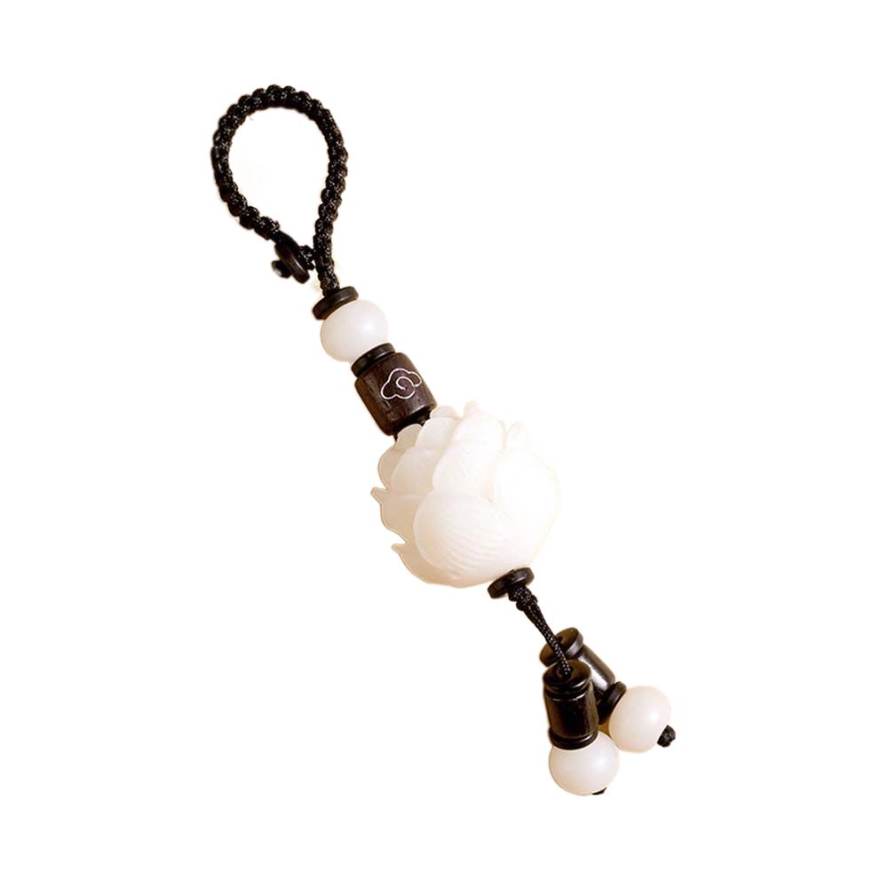 Подвесной ремешок для телефона с защитой от потери, ремешок для мобильного телефона, брелок для ключей от машины в виде лотоса Бодхи, брелок для ключей