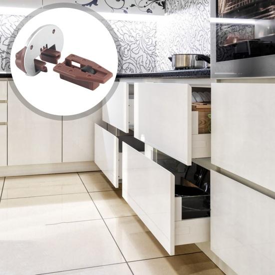 Сменный комплект направляющих для выдвижных ящиков комода Нержавеющая сталь Устойчивость к коррозии Высокая совместимость Простота установки Комплект направляющих для мебельных ящиков