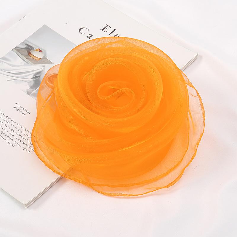 Performing Dance Scarves Square Scarves Music Teaching Aids Candy Colored Solid Color Scarves