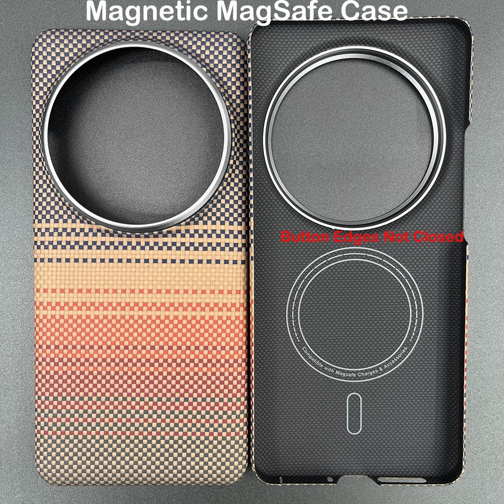 Magnetic Case for Xiaomi 15 Ultra MagSafe Case Carbon Aramid Fiber Case Ultra-Thin Lightweight Slim Cover for Xiaomi 15 Ultra