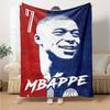 Star Player Kylian Mbappé Blanket Soft Warm Cozy Great for Sofa Office Chair Picnics for All Seasons Playful Design