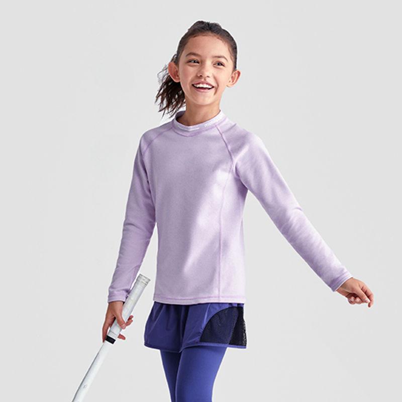 Детский топ с длинным рукавом для йоги и фитнеса, быстросохнущий