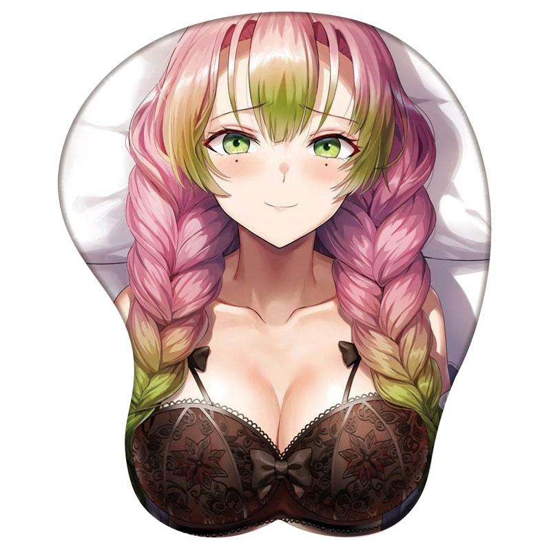 Nezuko Shinobu Mitsuri Tanjirou 3D силиконовый коврик для мыши Demon Slayer Поддержка запястья Коврик для мыши Аниме игры Сексуальная 3D подставка для запястий Коврик для мыши