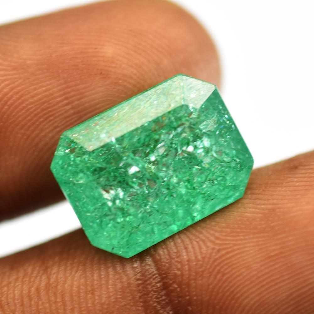Natural Green Emerald Loose Gemstone Emerald Shape 13 ct for Jewelry Making and Gem Collections