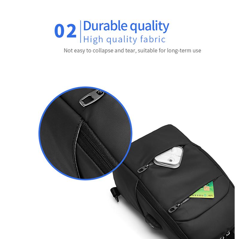 Новая мужская сумка-мессенджер, повседневная мужская сумка, многофункциональная нагрудная сумка, сумка через плечо с косым крестом, небольшой рюкзак, брендовая сумка Tide, мужской рюкзак