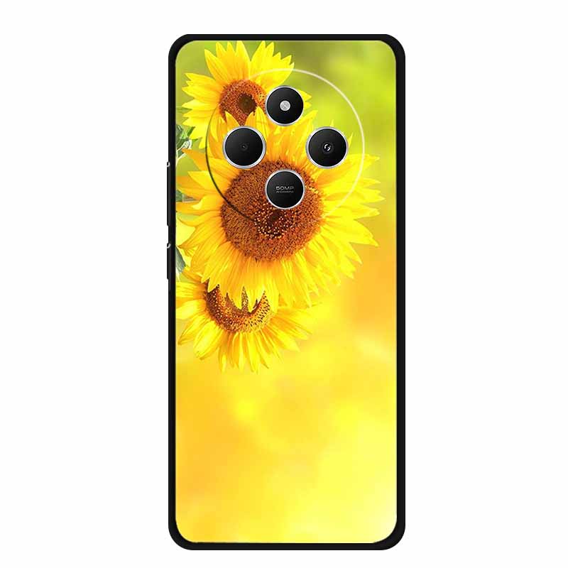 Чехол для Xiaomi Poco C75 POCOC75 Черный Силиконовый Мягкий Задний Чехол-Крышка Для Poco C75 Чехол для Телефона C 75 6.88" Ударопрочный Coque Funda