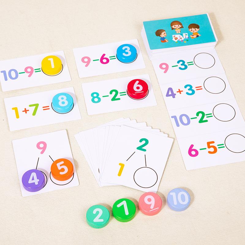 Cpc Ce Digital Plus Minus Early Education Math Card Early Childhood Enlightenment 1--3 Years Old Boys And Girls Learning Educational Toys
