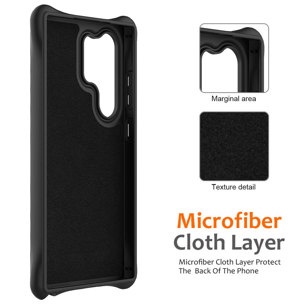 For Samsung Galaxy S24 Ultra Magnetic Case Ripple Texture Anti-Drop Liquid Silicone Phone Cover