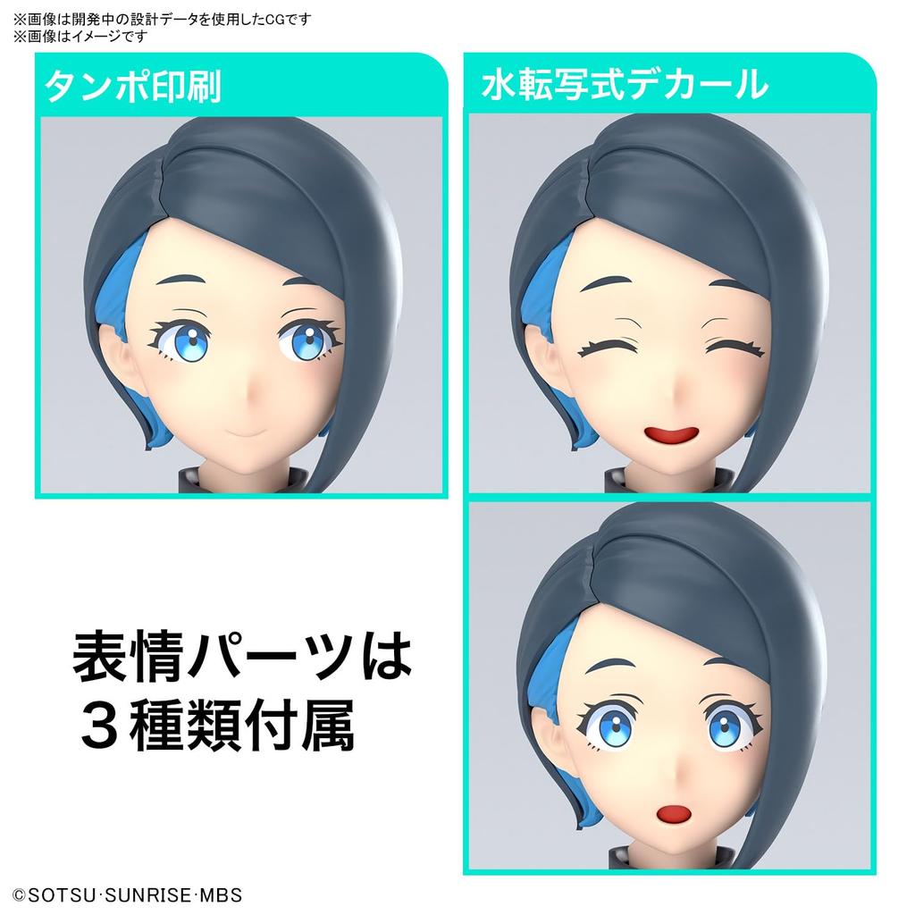BANDAI SPIRITS Стандартный мобильный доспех Гандам Ведьма Меркурия Ника Нанаура пластиковая модель Рост фигурки Цветовая кодировка