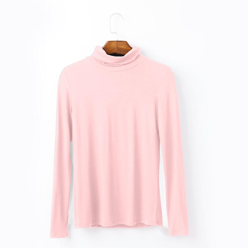 Весенне-осенний пуловер, сексуальный однотонный женский тонкий топ с длинными рукавами, женская водолазка, базовая рубашка, топы, уличная одежда