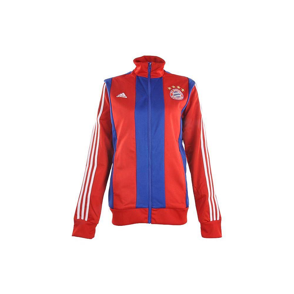 Adidas Logo Embroidered Side Stripe Stand Collar Long Sleeve Football Jersey 2015 Season Bayern Munich Men Jersey F85642