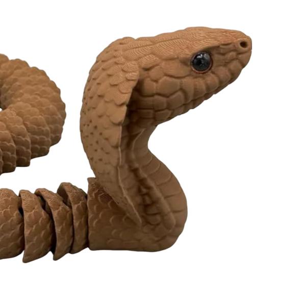 Snake Ornament Bold Design Snake 3D Printing Figure Dramatic Snake Statue Adult Stress Relief Fidget Toy