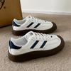 Ретро немецкие кроссовки женские весна и осень новые дышащие маленькие белые туфли универсальные повседневные студенческие кроссовки Ins Tide