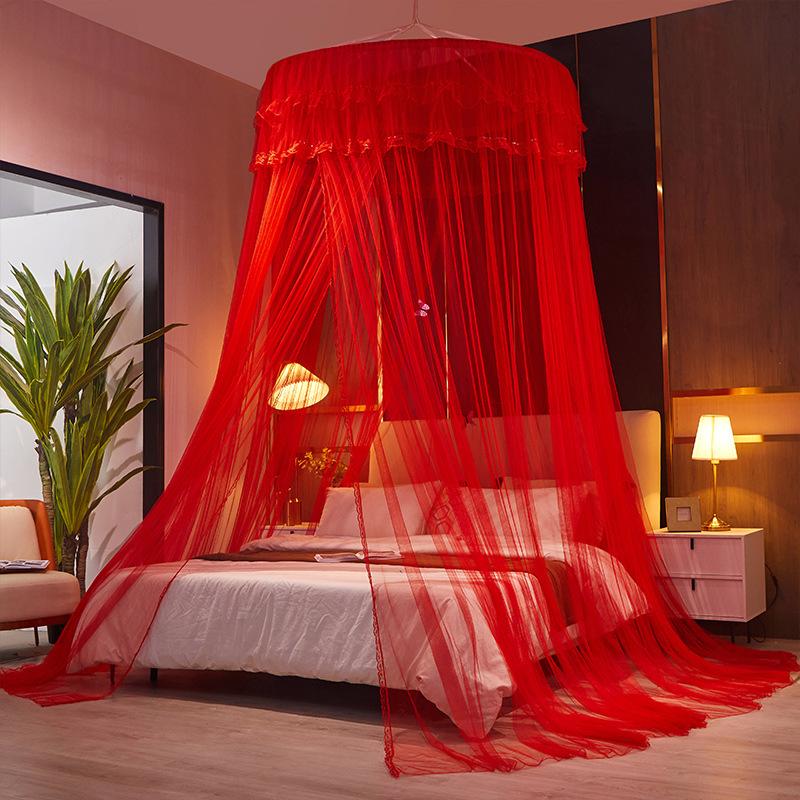 1.2M Children Bed Mosquito Net Girl Round Bed Tent Mosquito Nets Curtain Canopy for Double Bed Mosquito Net Home/Garden