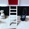 Decorative Door Court Doll House Model Miniature Gnome Set Accessories Christmas Tree Wooden Ladder Decorations Ornament