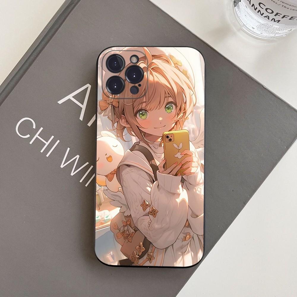 Чехол для телефона аниме CardCaptor Sakura для iPhone 15 14 11 12 13 Mini Pro XS Max Чехол 6 7 8 Plus X XR SE 2020 Funda Shell