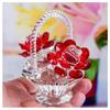 3.3*3.1 Inch Decorative Ornaments Crystal Home Decoration Basket Ornaments  Living Room