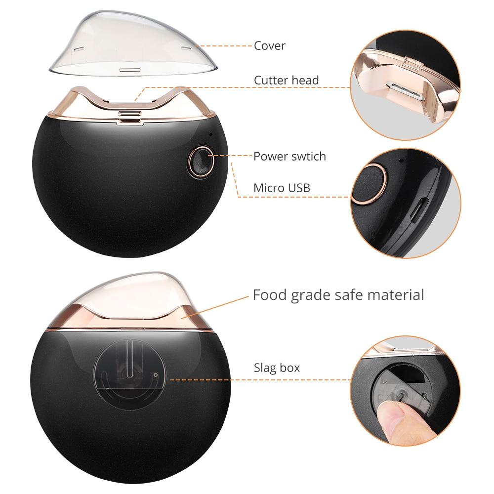 Электрическая машинка для стрижки ногтей, автоматическая маникюрная шлифовальная машинка для взрослых, детский триммер, ножницы для ногтей, машина для ногтей с защитой от брызг, зарядка через USB