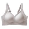 Liquid elastane lift non-magnetic bra upper support gathering breathable latex inner cup non-marking nude jelly bra