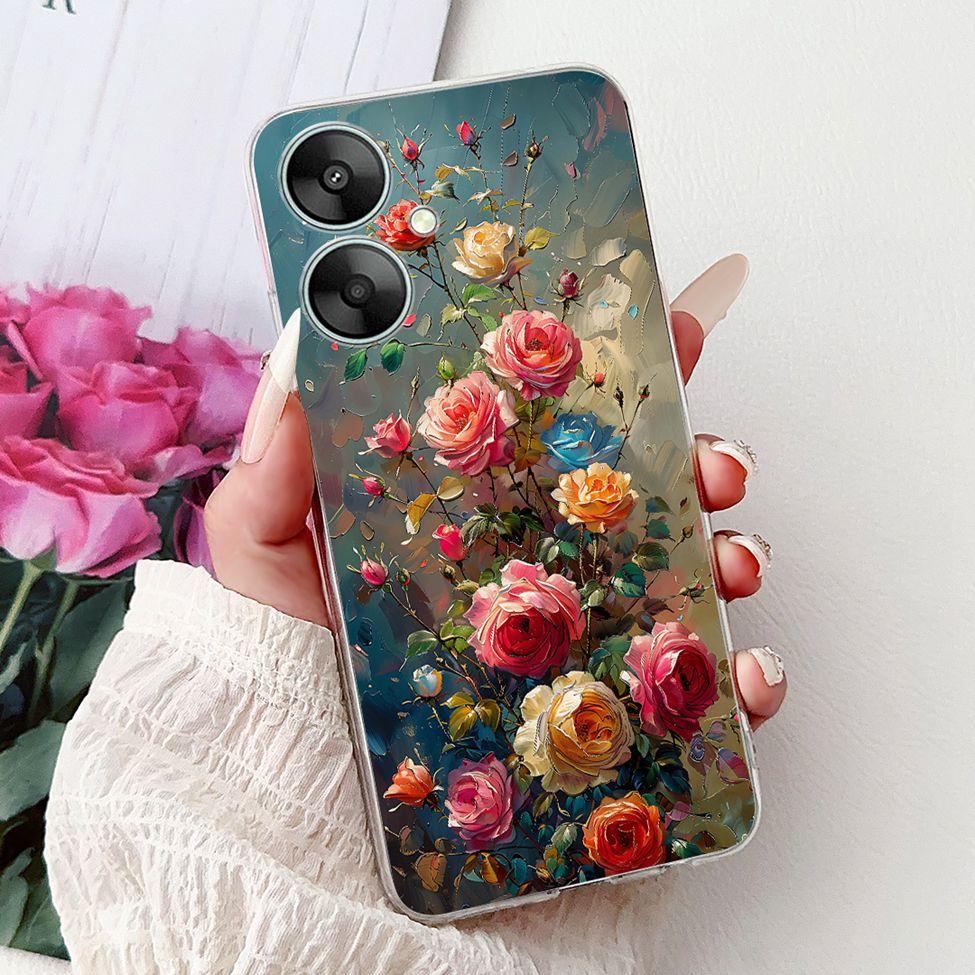 Clear Casing For Redmi 13C 13R 5G Cover For Redmi 13C 5G Case Luxury Butterfly Love Fashion Flowers Cool Cute Cartoon Painted
