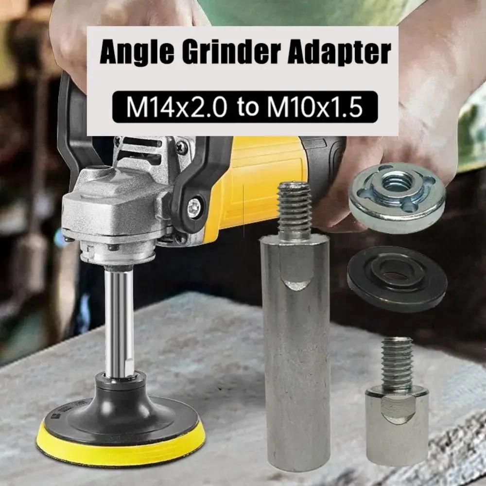 M14 to M10 Angle Grinder Adapter Durable Thread Slotting Tool for Polishing Connecting Rod Retrofitting Accessories