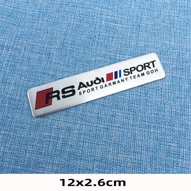 3D Germany Aluminum Car Body Rear Trunk Tail Stickers Decal For 31s Sline A1 A2 A3 A4 A4L P 8V 8L RS RS3 RS4 RS5 RS6 S1 S2 S3s31