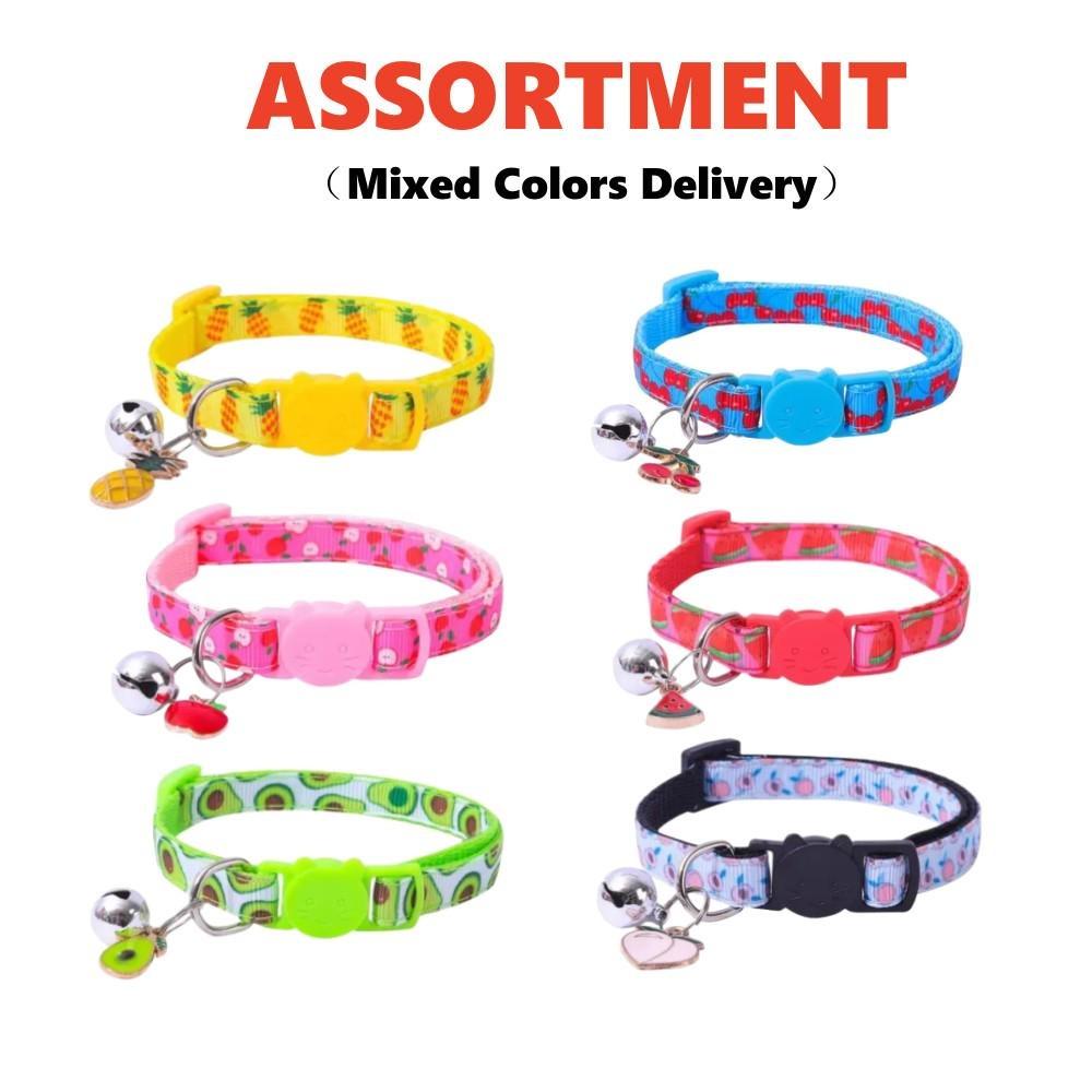 6/3/1 шт., ошейник для домашних животных, колокольчик, фруктовый стиль, одежда с пряжкой, галстук, ошейник для собаки, колокольчики, ожерелье с котом для котенка, щенка, собаки, кошки, товары для домашних животных, аксессуары для домашних животных
