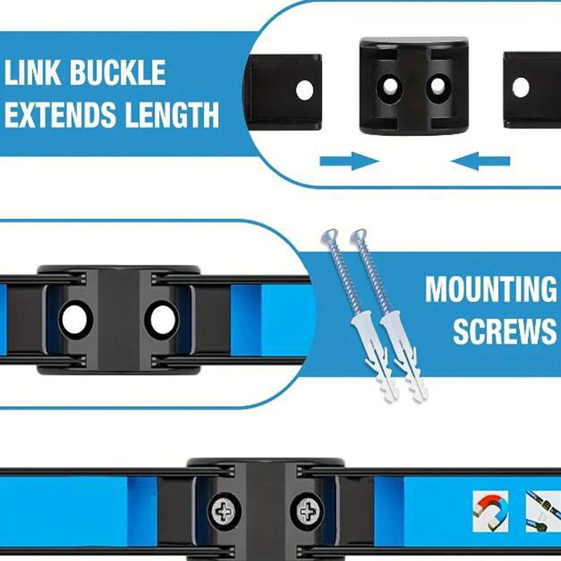 8,12,18,24inch Space Saving Metal Organizer Rack Strong Magnet Tool Magnetic Tool Holder Heavy Duty Tool Bar