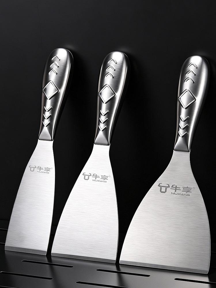 Multi-Purpose Stainless Steel Scraper Putty Knife Paint Removal Drywall Finishing Wall Repair Construction Tool Kitchen Cleaning