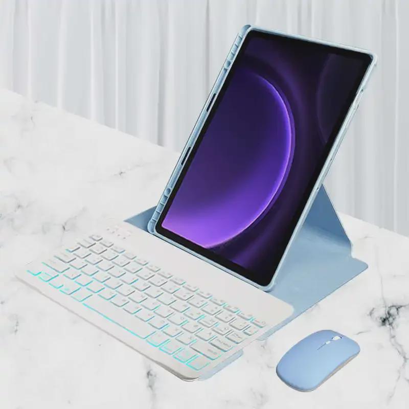 Планшет Леново М11 (11") Чехол-клавиатура Bluetooth 2024 года с защитой, поворачивающейся на 360°