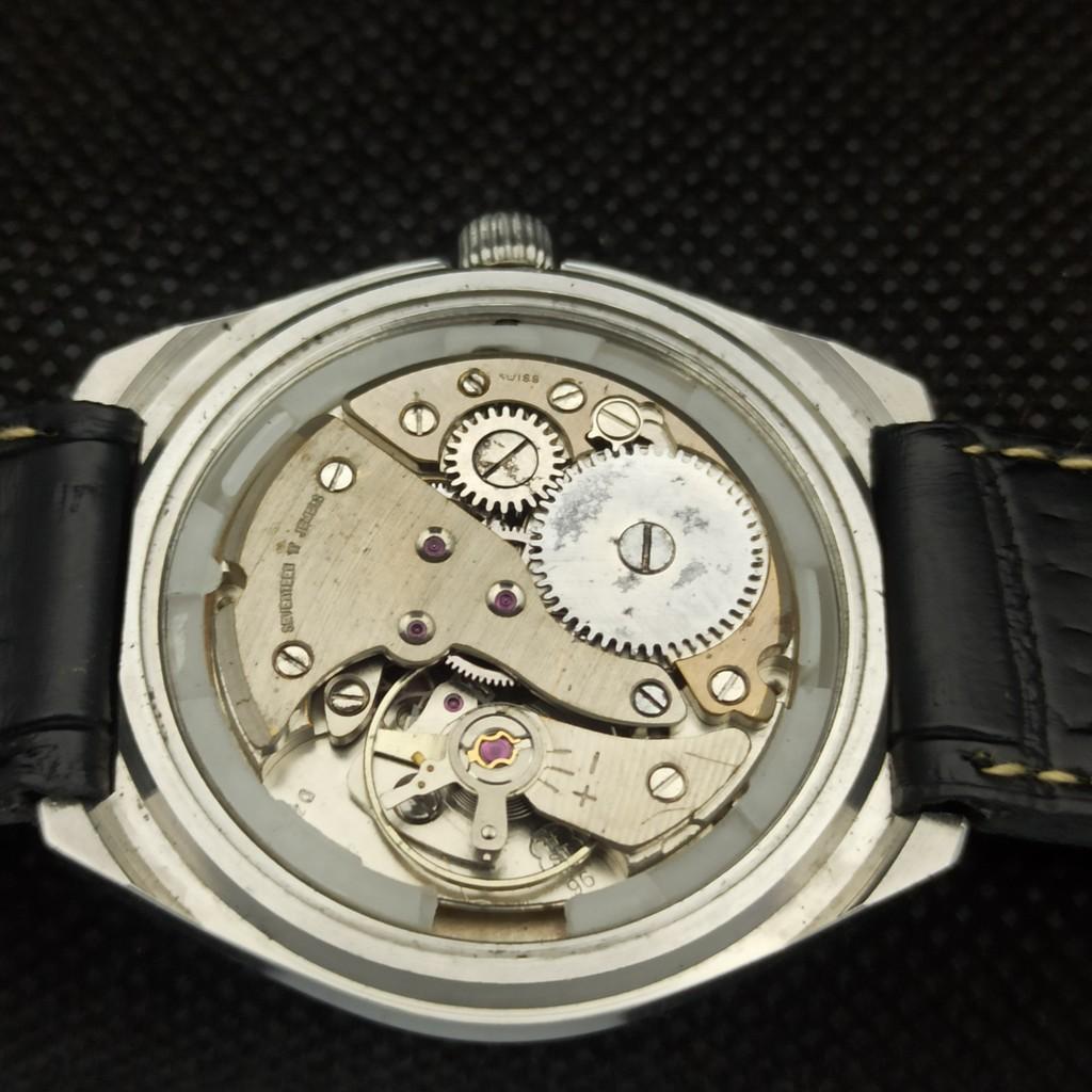 ВИНТАЖНЫЕ ШВЕЙЦАРСКИЕ МУЖСКИЕ ЧАСЫ ORIS С МЕХАНИЧЕСКИМ ЗАВОДОМ, ВОССТАНОВЛЕННЫЕ, ЗЕЛЕНЫЙ ЦИФЕРБЛАТ, REF 558b-a296970-1