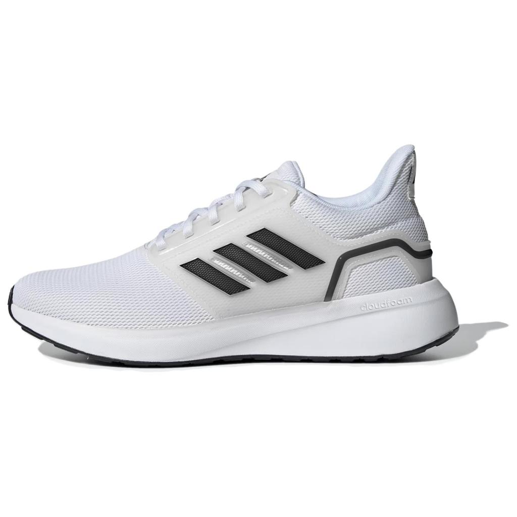 Adidas EQ19 Run Slip Resistant Durable Low Top Casual Running Shoes Unisex Sneakers White Black JR0248