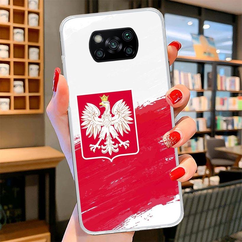 Poland Flag Cover Phone Case For Xiaomi Poco F7 Ultra X7 X6 X5 Pro M7 Redmi 15C 15 13C 13 12C 12 10C 10 9A 9C 9T 9 Shell Poco X7