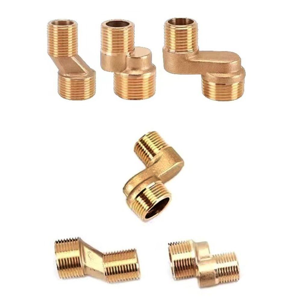 Copper Angled Curved Foot Angle Adjustment Connecting Accessories  Bathroom Hardware
