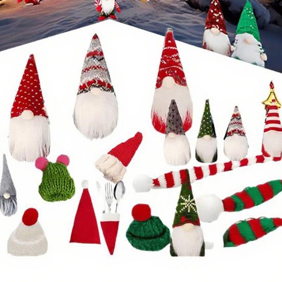 Рождественский адвент-календарь «Гномы» на 2025 год, коробка для отсчета 24 дней с фигурками гномов, праздничный дом