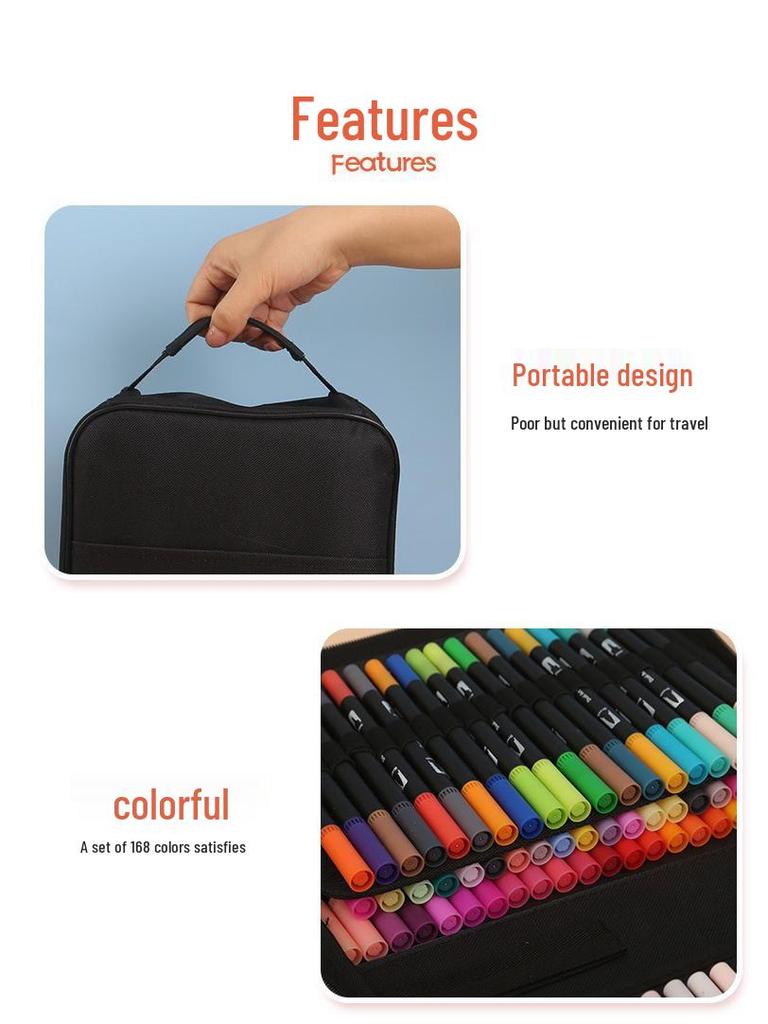 Двусторонние смываемые акварельные линеры для детей - Набор ручек для рисования дудлов