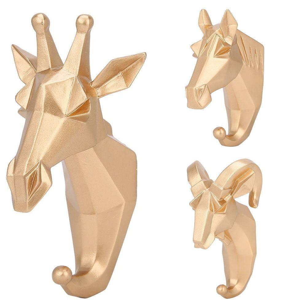 Resin Coat Hook Animal Shape Key Holder Distinctive Robe Hook  Home Decor