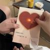 Блестящая открытка-пазл в форме сердца для признания с возможностью записи, с конвертом, открытка для записи сообщения, открытка с благословением, поздравительная открытка