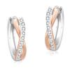 Hoop Earrings for 925 Can Be Worn All the CZ Stylish Gift for Women KRKC&CO Women, Small, Beautiful, Silver, Hypoallergenic, Time, Zirconia,