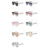 Big Frame Pilot Sunglasses Hollow Anti-UV Glasses Simple Women Sunglasses  Summer