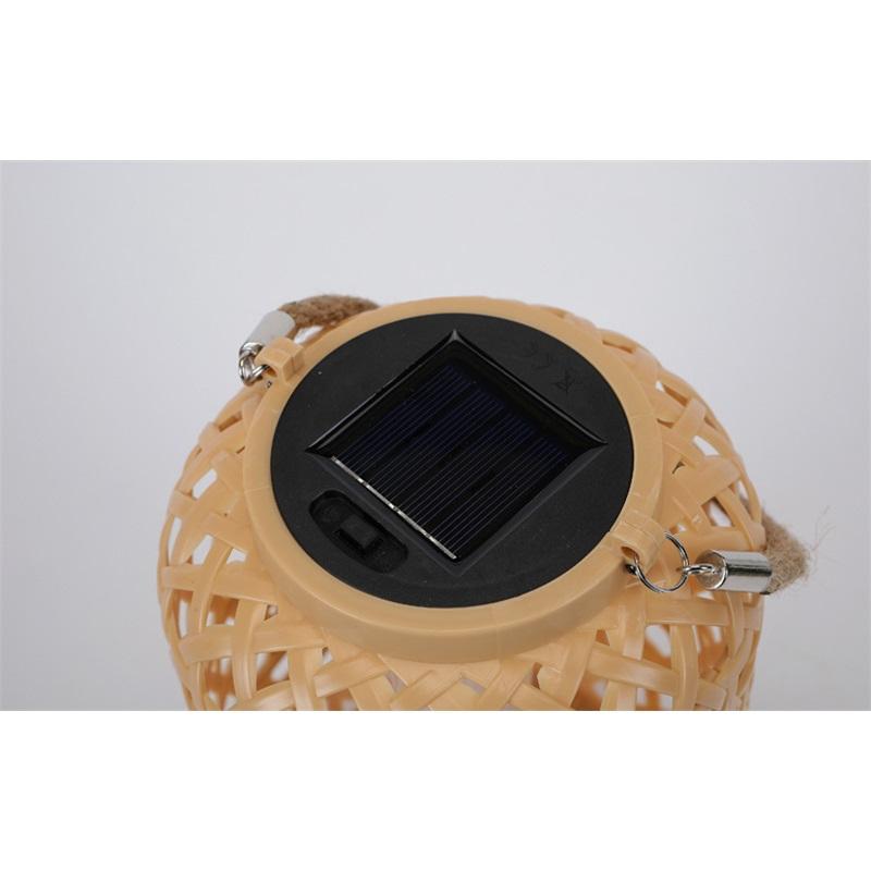 Solar Chinese Lantern Outdoor Hanging Lantern For Balcony Garden Courtyard Decoration Faux Rattan Design Perfect For Spring Festival Festival Lights