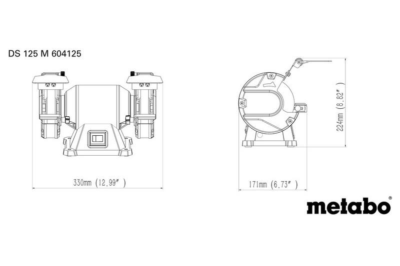Double Bench Grinder 200W Ds 125 M - Me 604125000