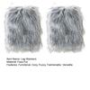 Faux Fur Leg Warmers Women Girls Furry Boot Covers Fuzzy Shoes Cuff Cover Cozy Winter Calf Warmers for Parties Street Wear