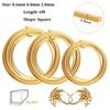 0.6mm,0.8mm,1.0mm 6M Square Copper Wire Half Hard Yellow Brass Wire for Jewelry Beading Craft Work