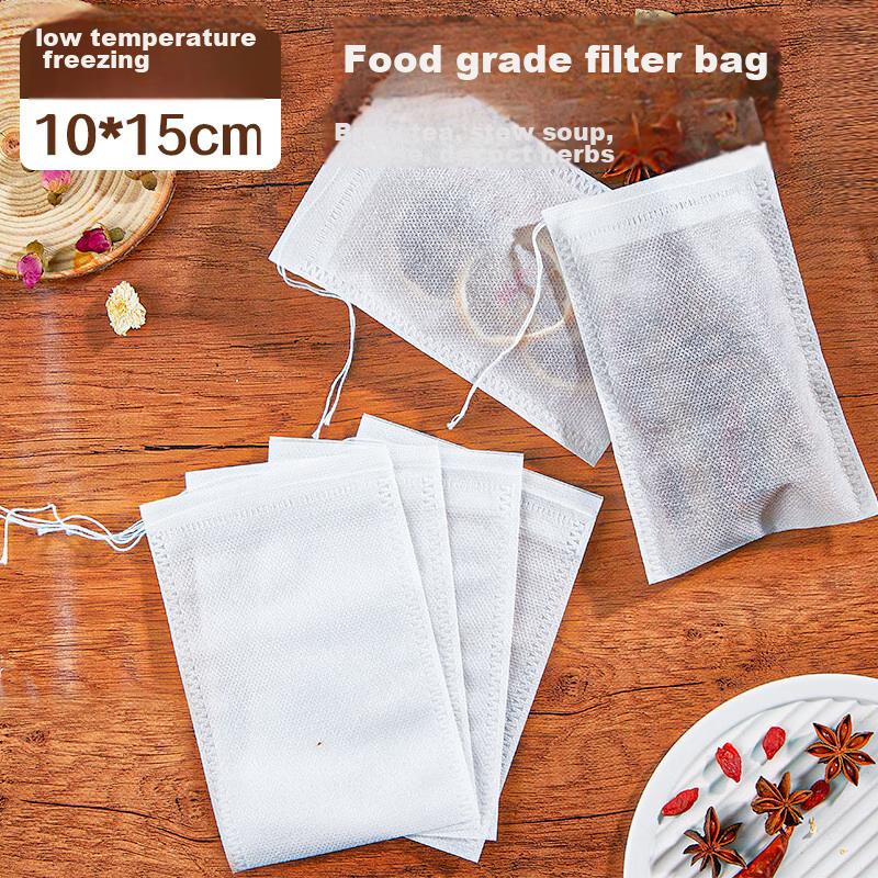 SHUANG YU Non-Woven Filter Bags, Tea Bags, Herbal Bags, Marinade Bags, 100 Disposable Decoction Bags, Seasoning Bags, Drawstring Style