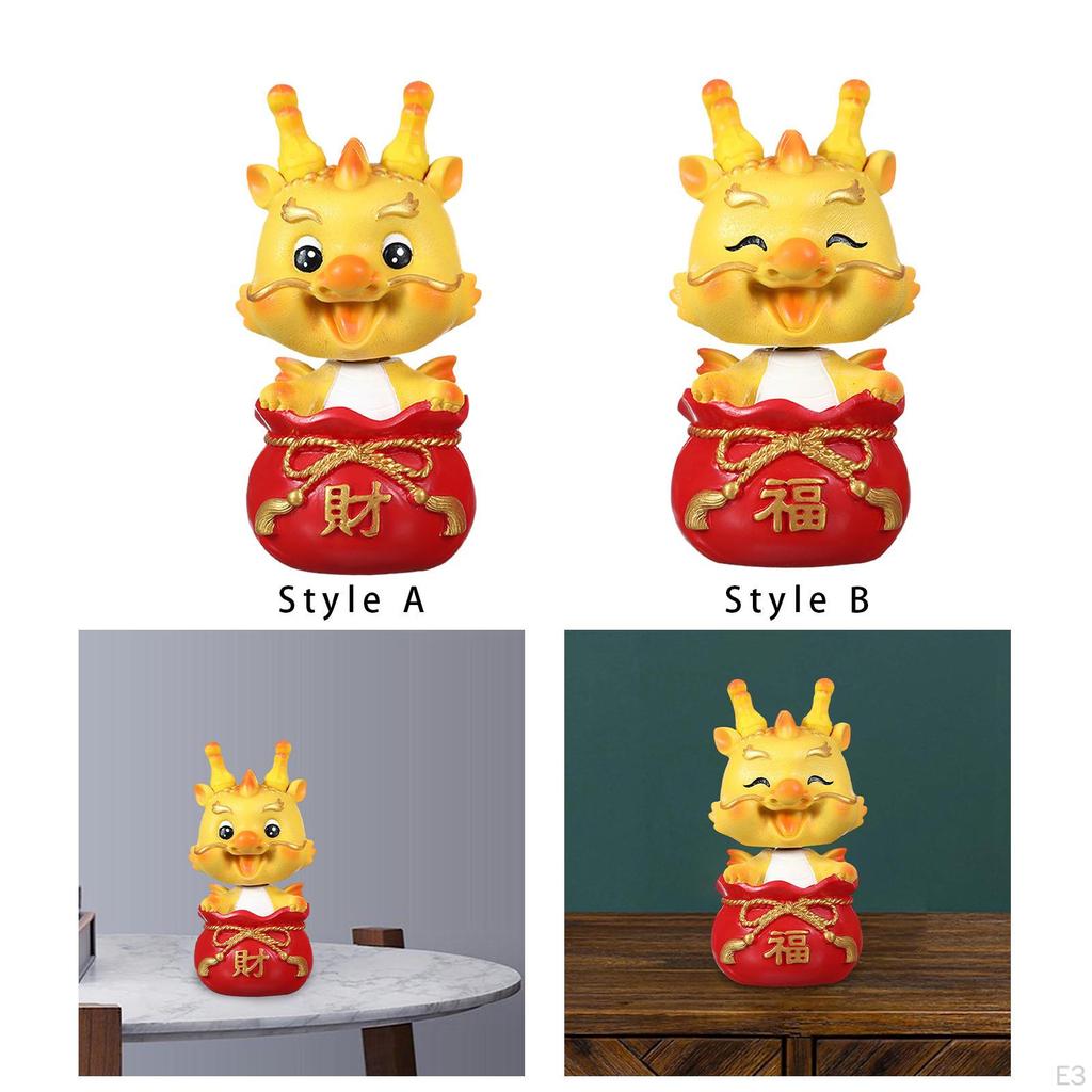 Статуэтка дракона Мини-фигурка Декоративная настольная скульптура для года