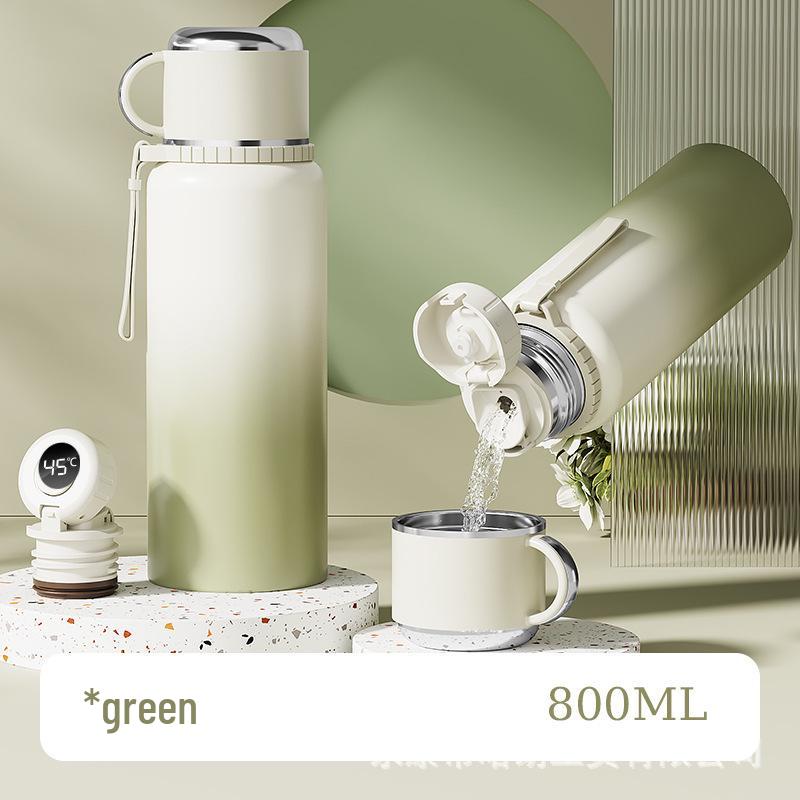 Изолированная бутылка для воды из нержавеющей стали 316 с двойными крышками и ситечком для чая для использования на открытом воздухе