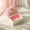 Creative Book Shape Ring Box Velvet Jewelry Packaging Durable Engagement Ring Case  Gift Box